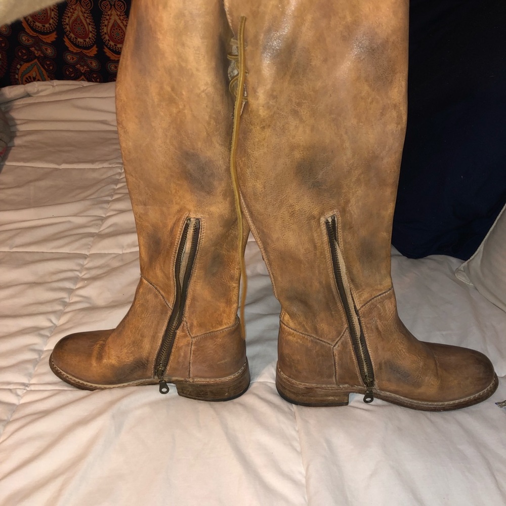 Tan Rustic Manchester Riding Boots - Picture 4 of 4
